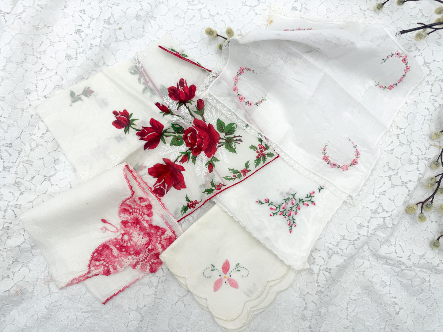 Vintage Hanky Set