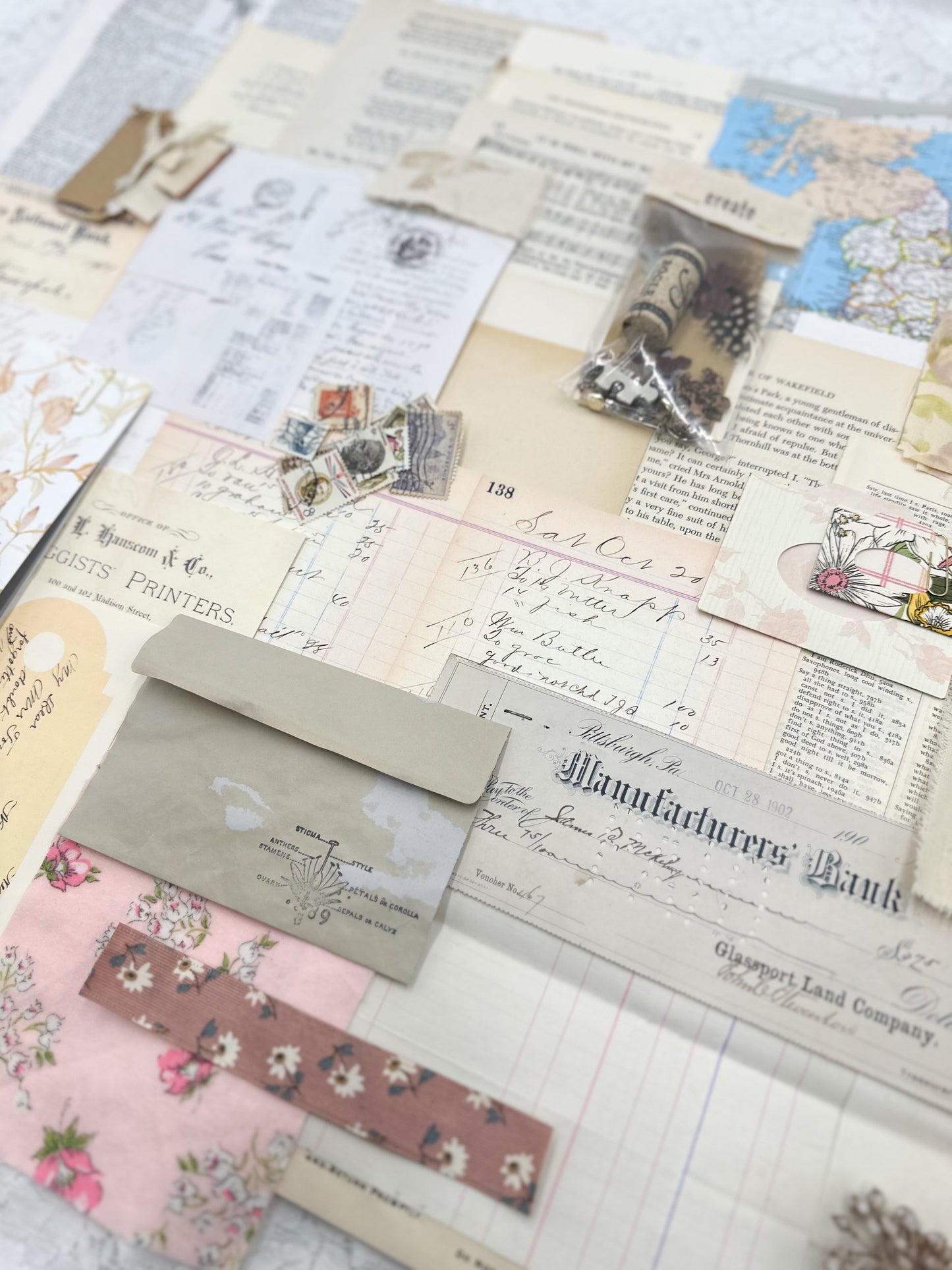 Ephemera Kit- Vintage Writing