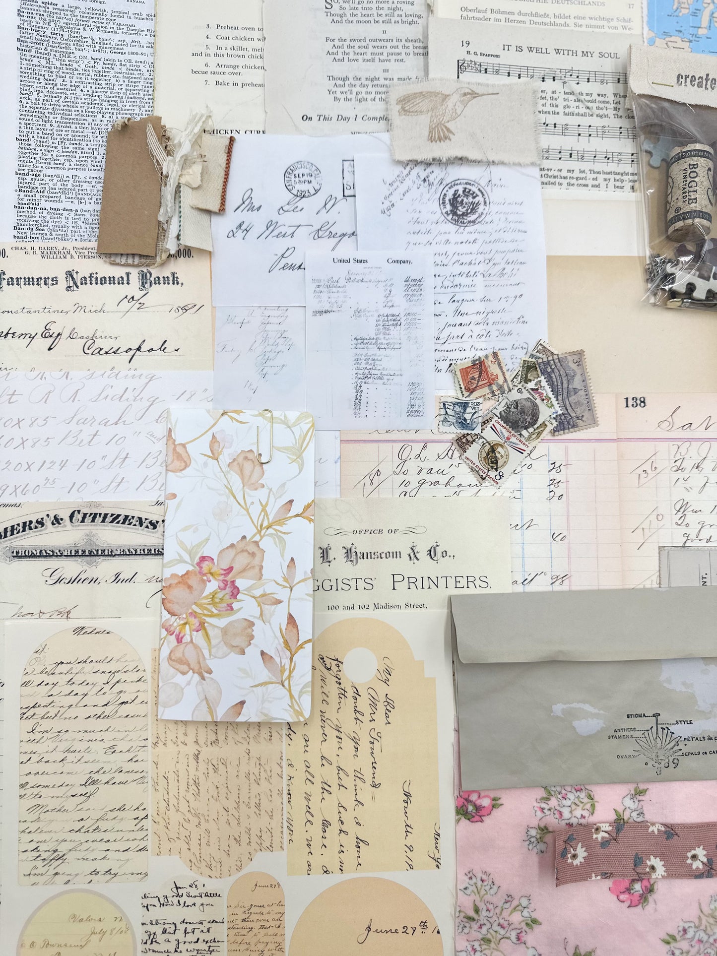 Ephemera Kit- Vintage Writing