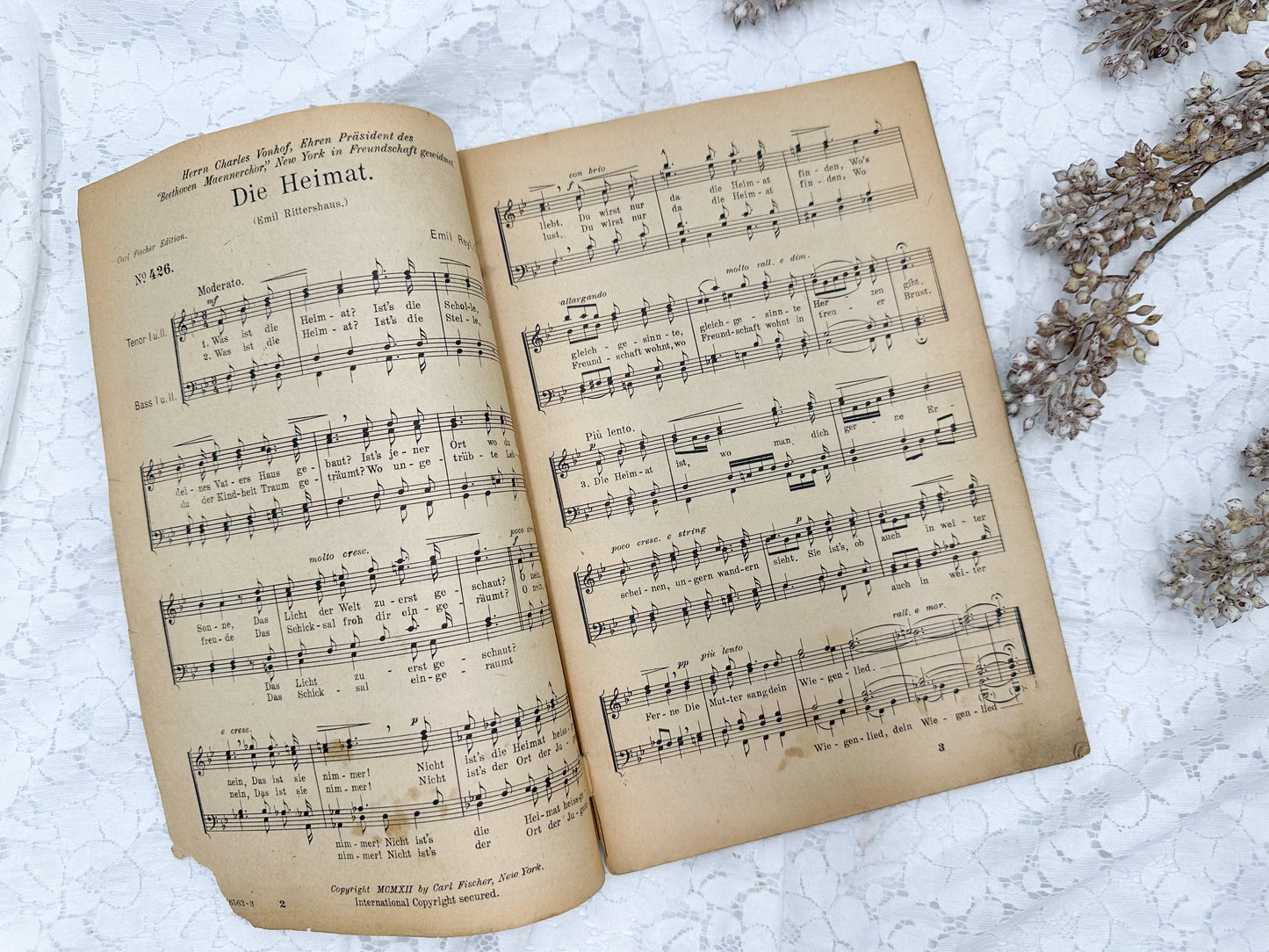 Vintage German Music Book