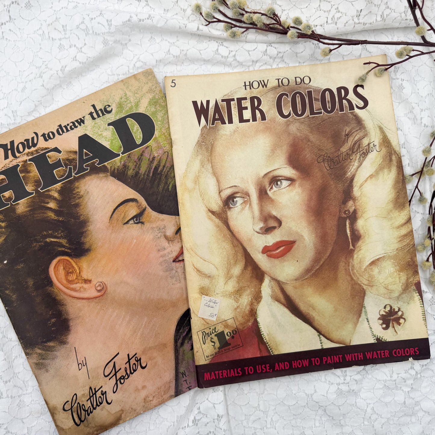 Vintage Art Book Set