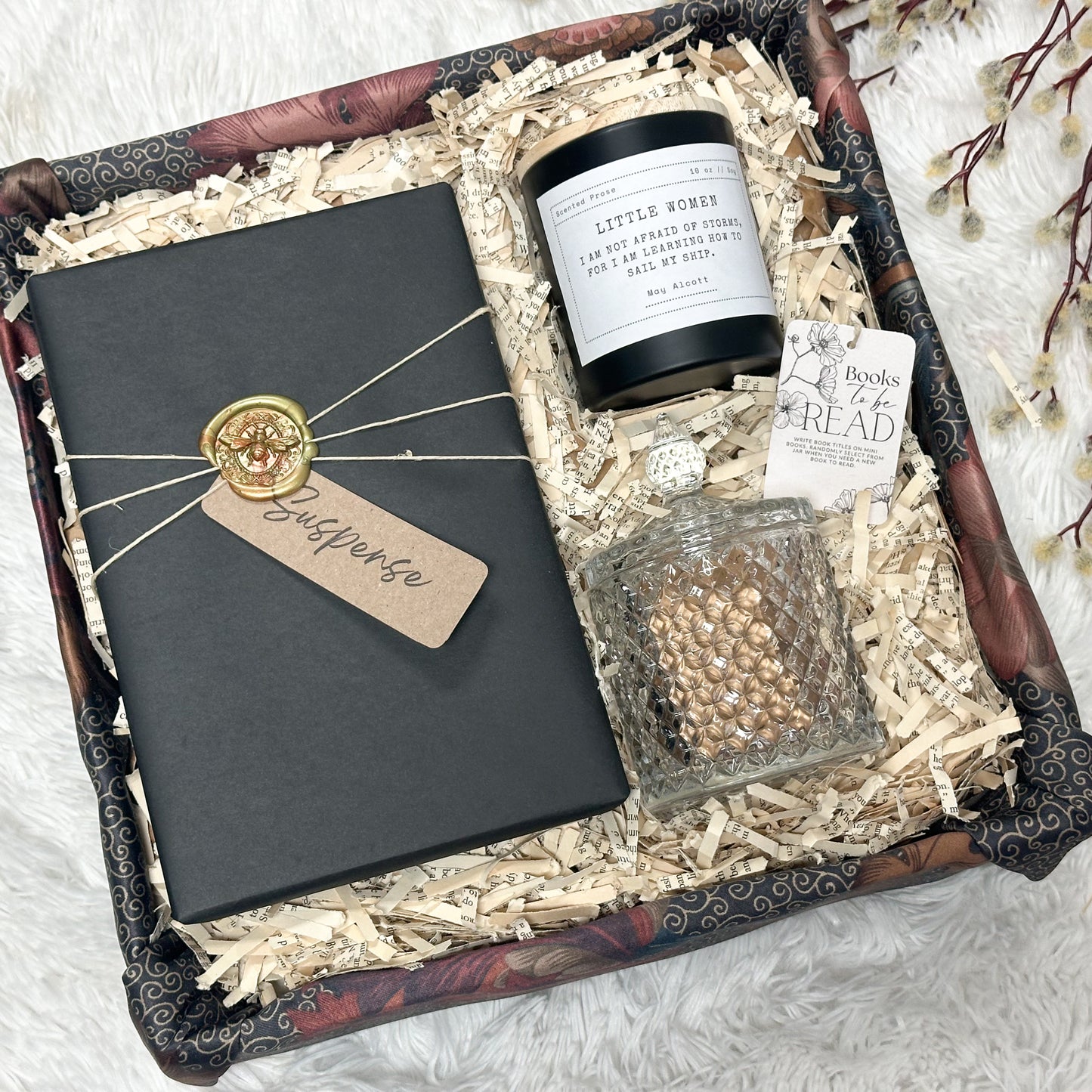 Gift Box- Book, To Be Read Jar, and Candle