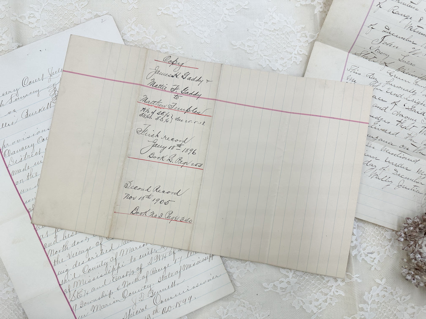 Vintage Writing Papers (Set of 5)