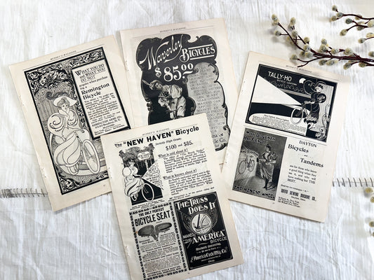 Vintage Bicycle Print Set