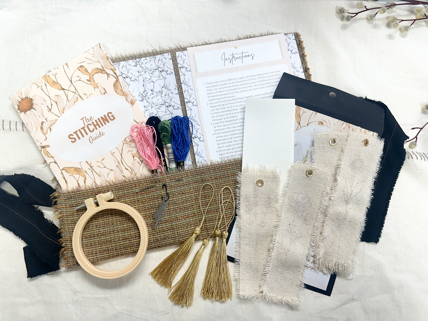 Embroidered Bookmark Making Kit