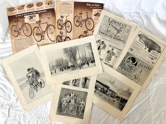 Vintage Bicycle Print Set