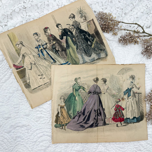 Vintage Fashion Plate Set