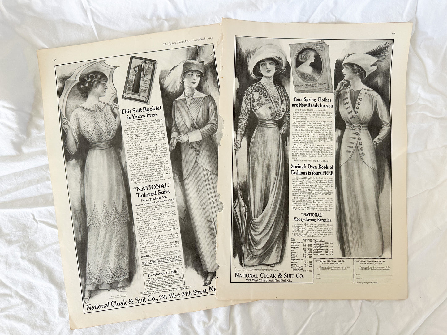 Vintage Fashion Page Set