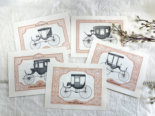 Vintage Carriage Print Set