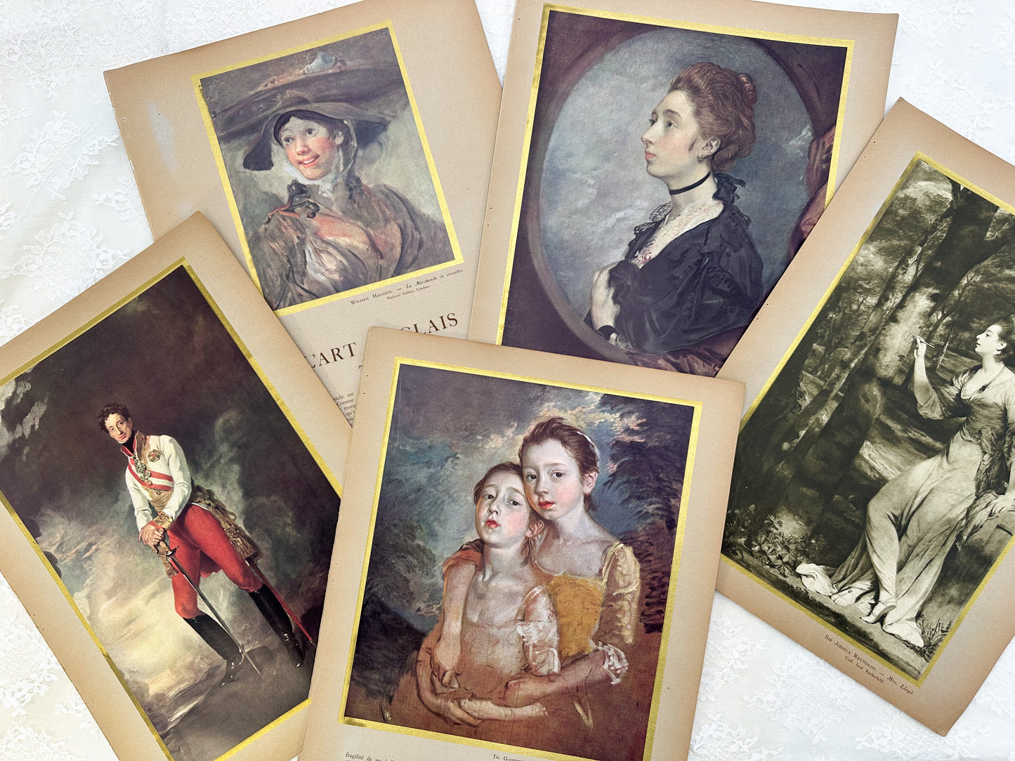 Vintage Art Prints- Double Sided