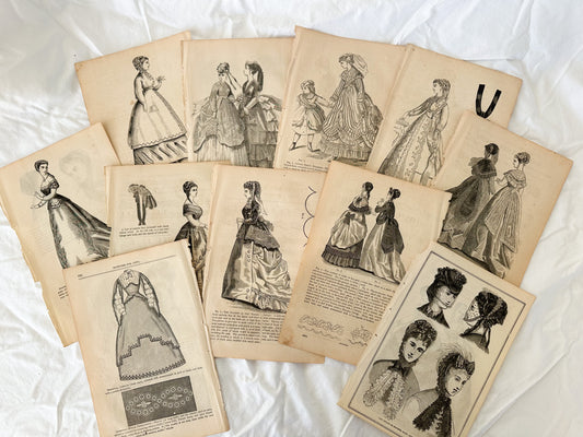 Vintage Fashion Print Set