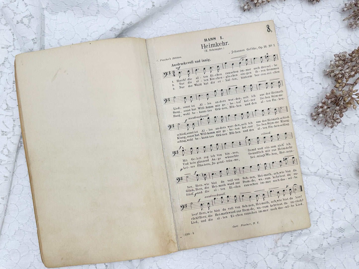 Vintage German Music Book