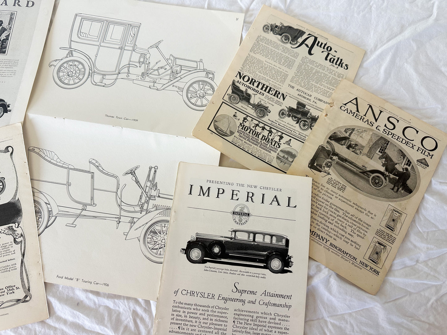 Vintage Auto Ads and Ephemera