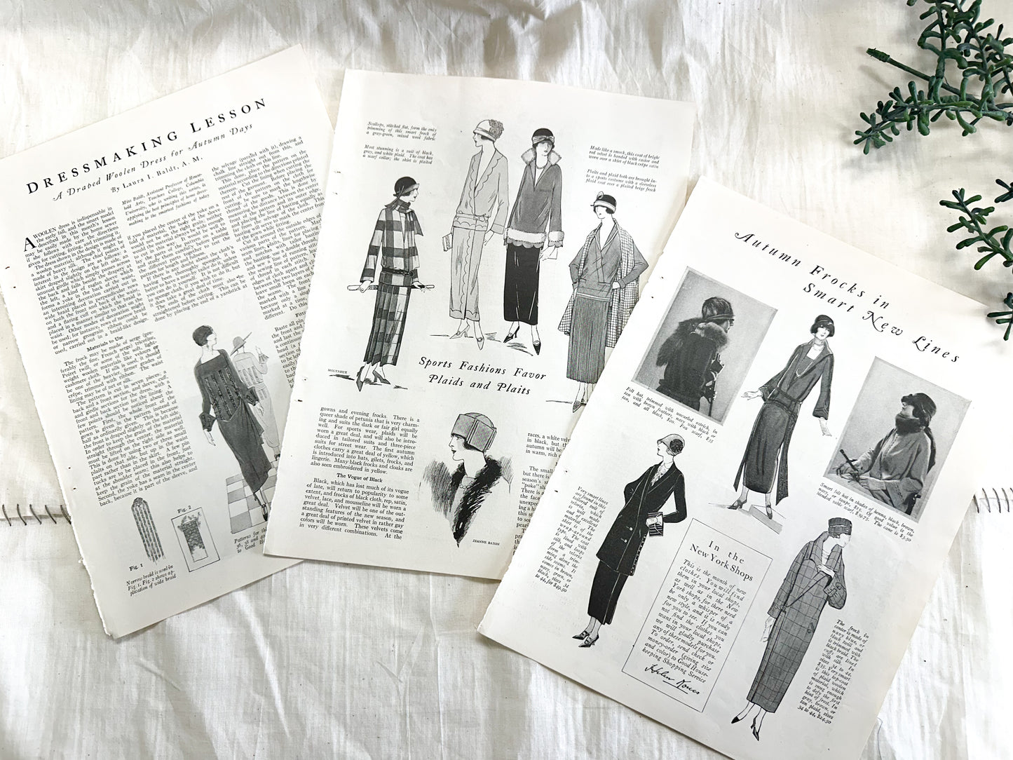 Vintage Fashion Page Set