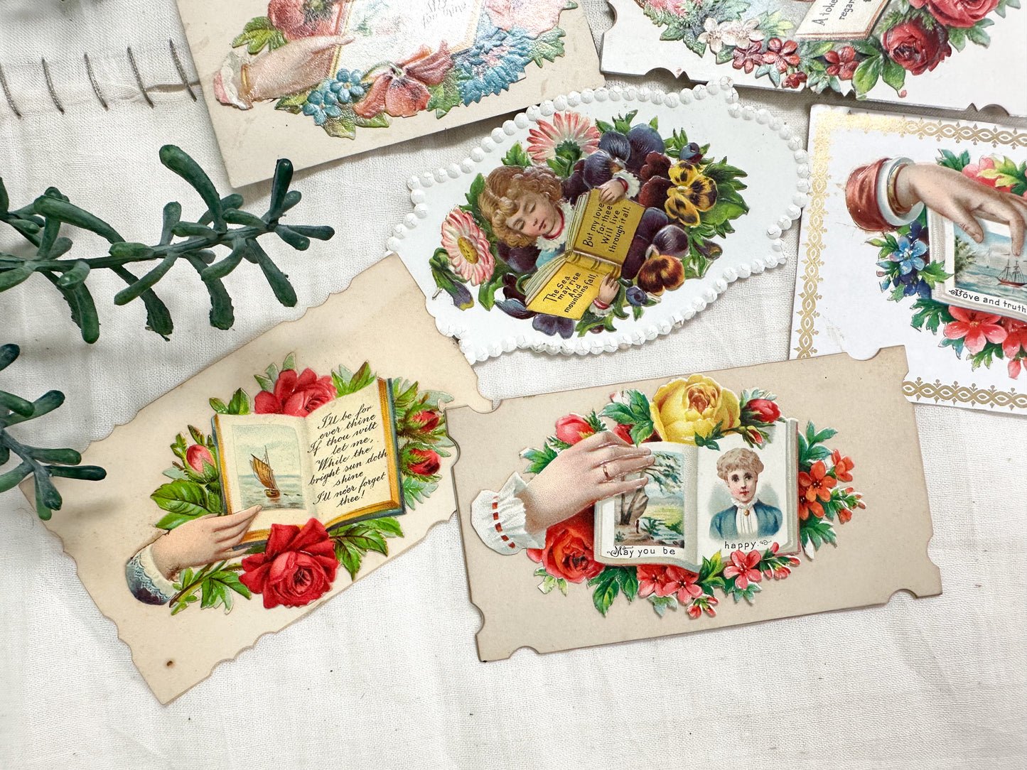 Vintage Calling Card Set