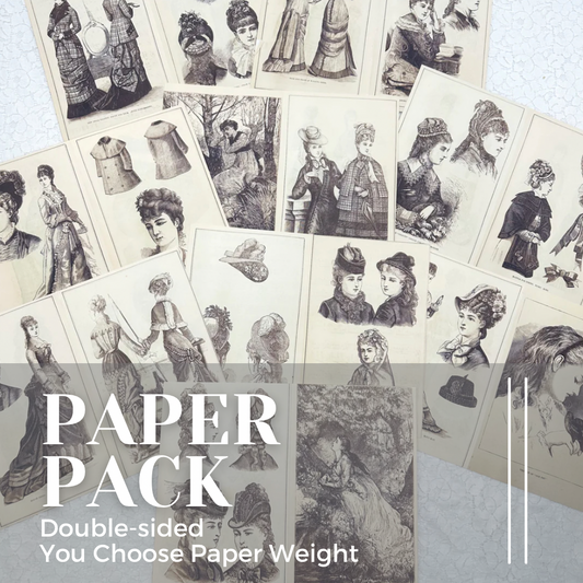 Classy Ladies Double Sided Page Pack- Reproduction Vintage Papers