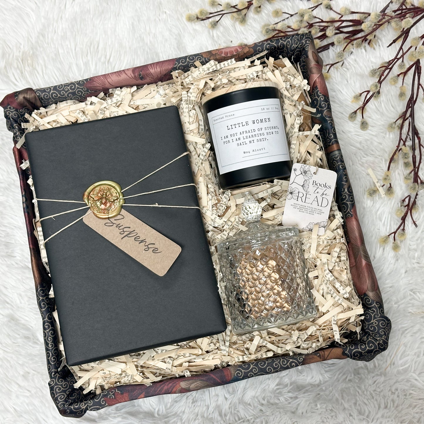 Gift Box- Book, To Be Read Jar, and Candle