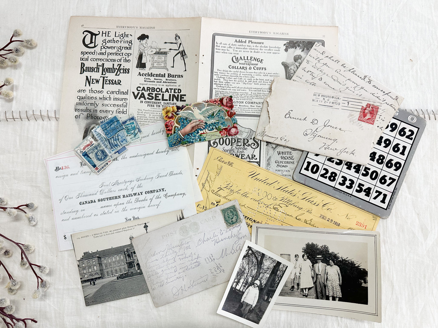 Assorted Vintage Ephemera Pack