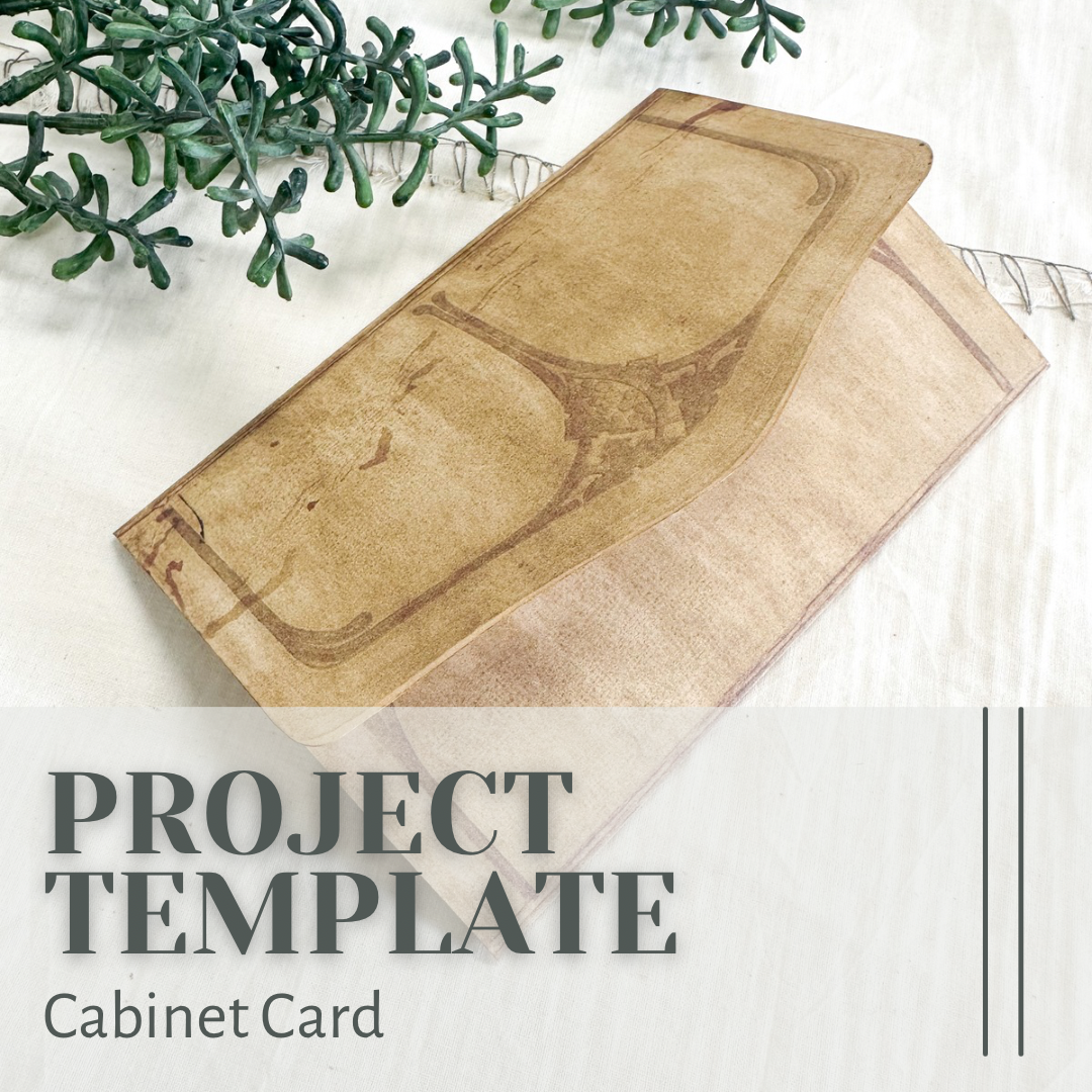 Cabinet Card Project Template- Digital Download