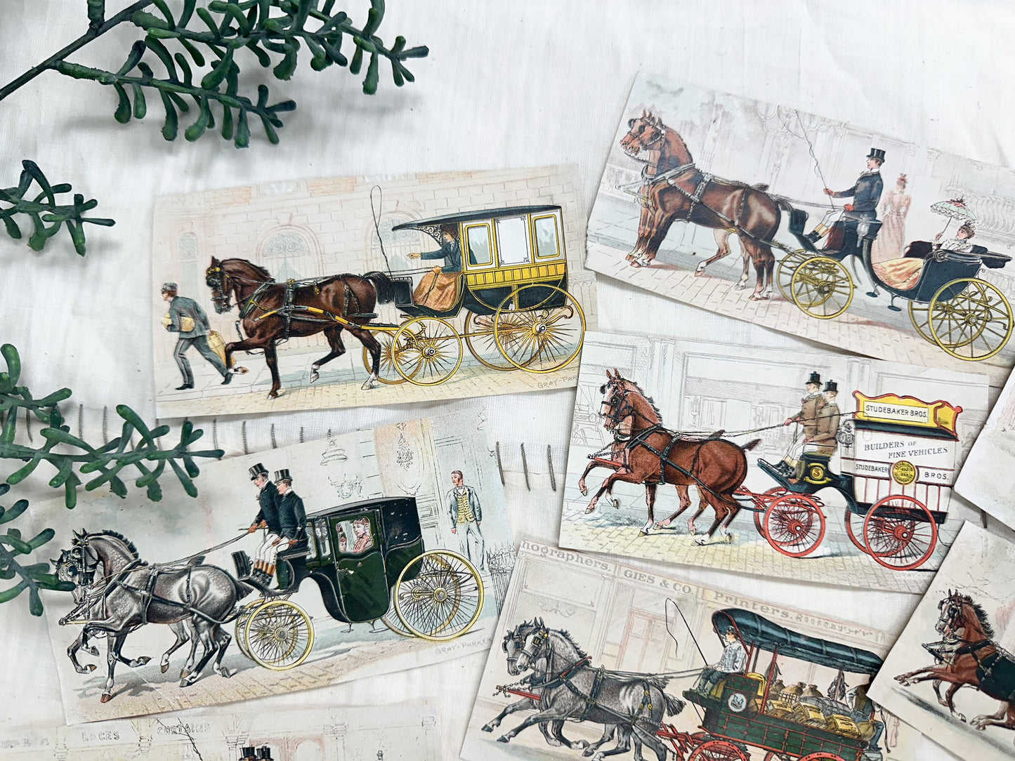 Vintage Carriage Print Set