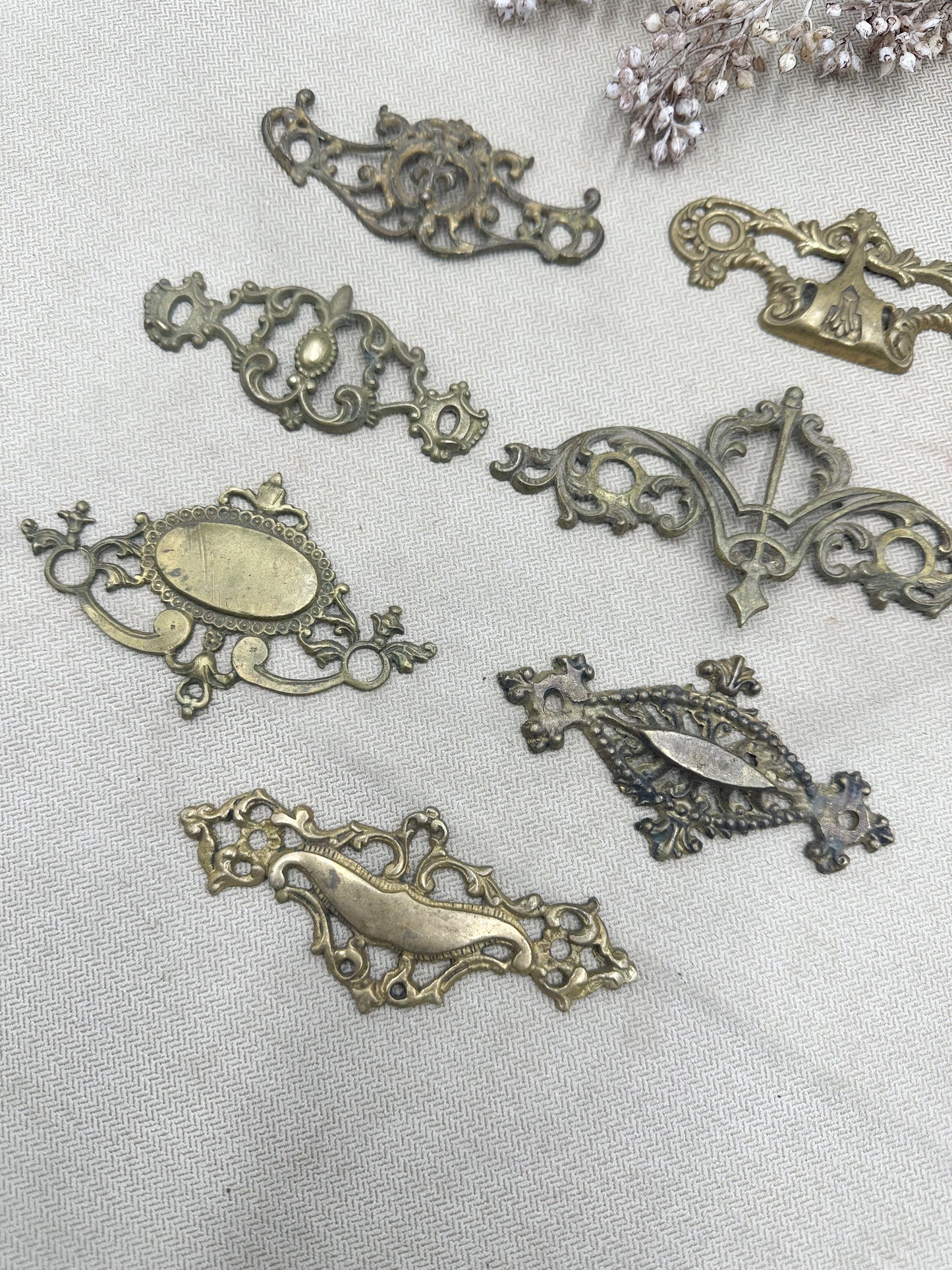 Vintage Hardware for Journal Covers (Seven Available)