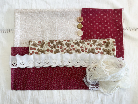 Coordinated Fabric and Button Set