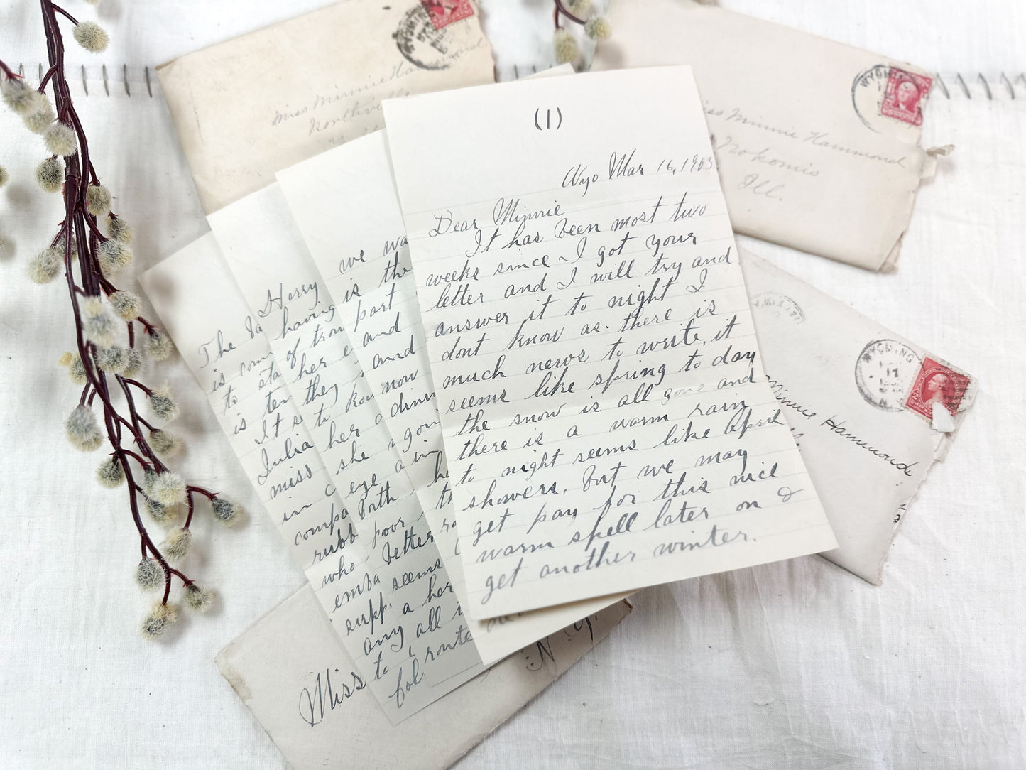 Vintage Letter Set (envelopes and letters)