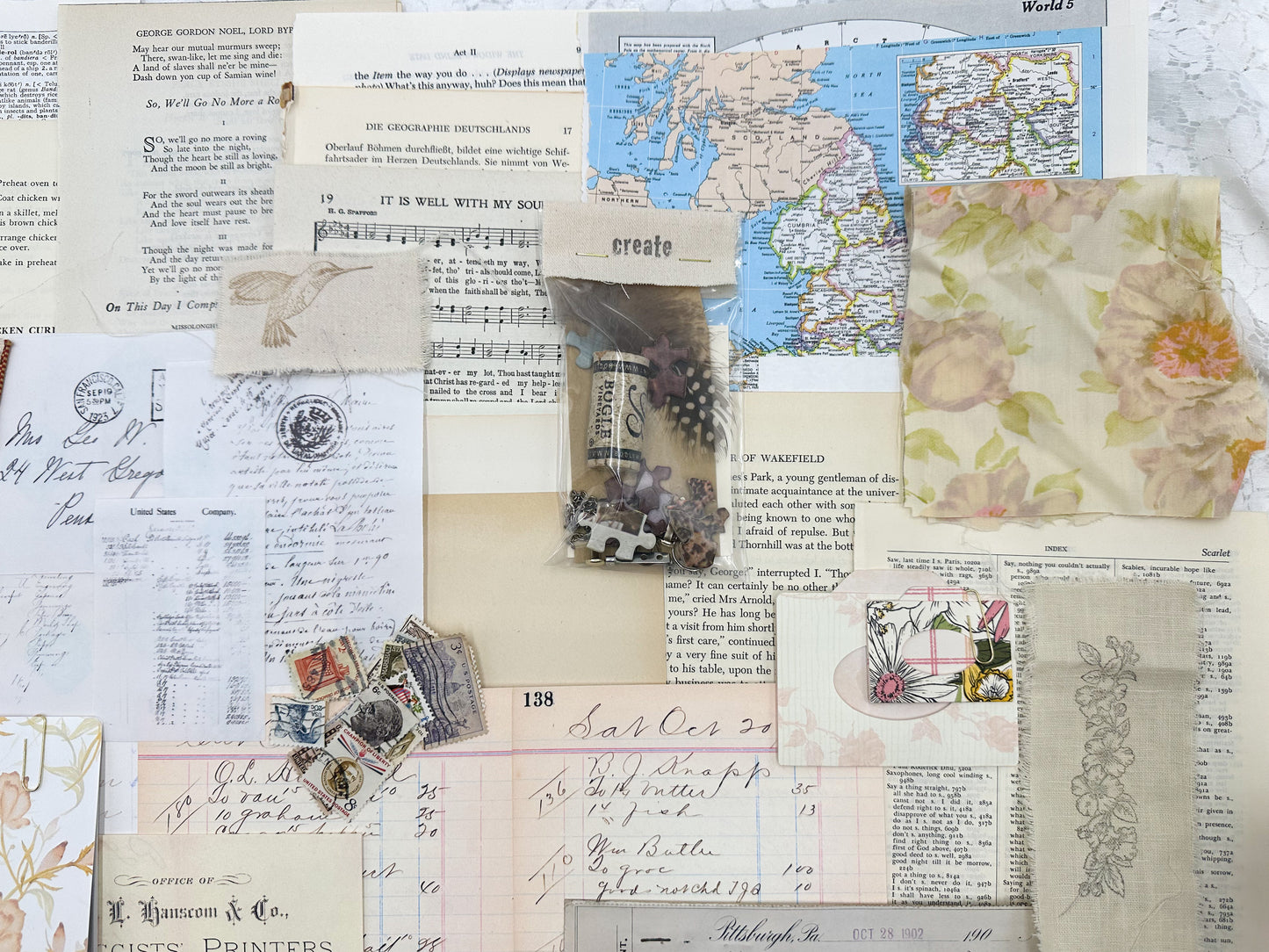 Ephemera Kit- Vintage Writing