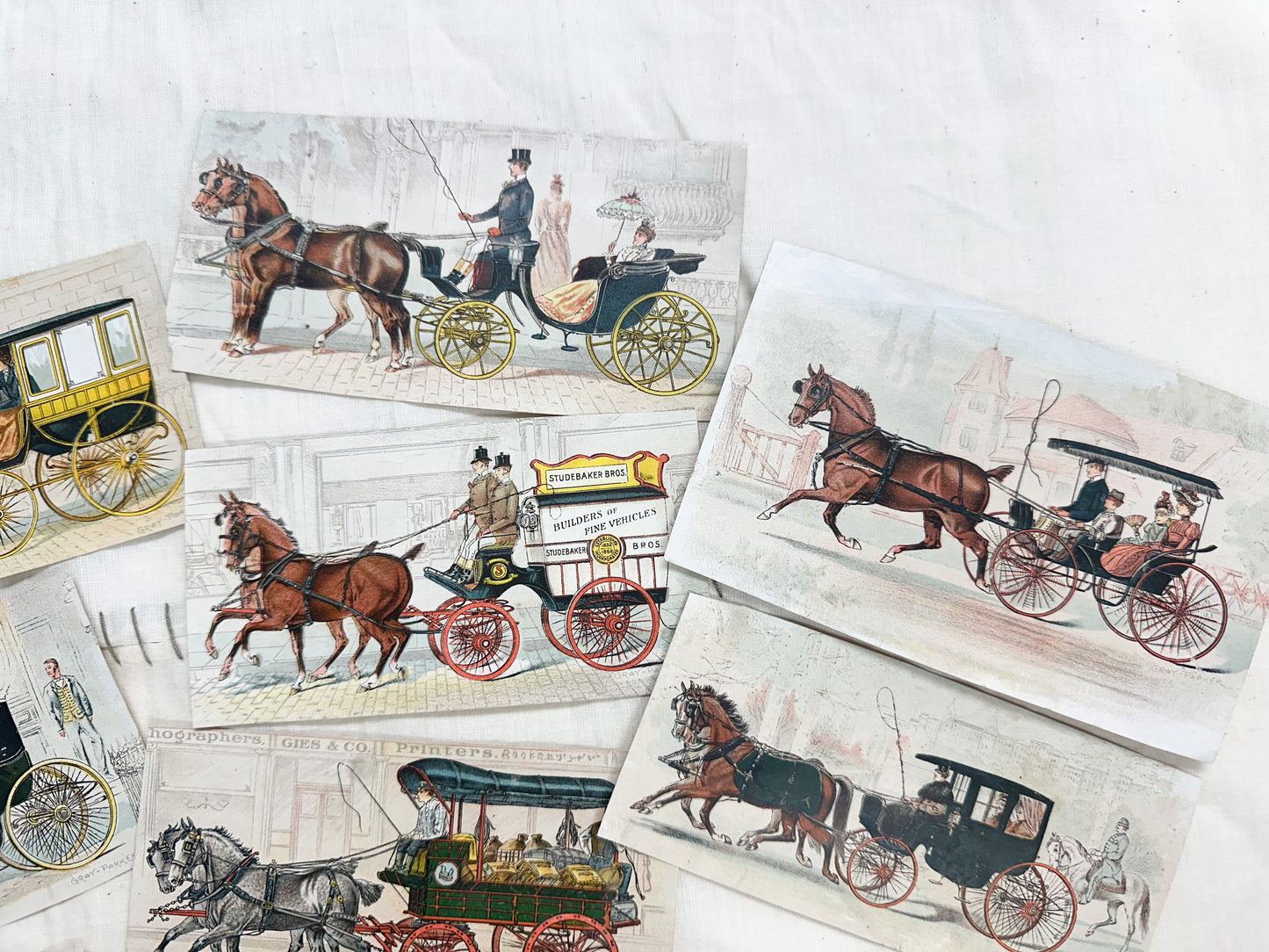 Vintage Carriage Print Set