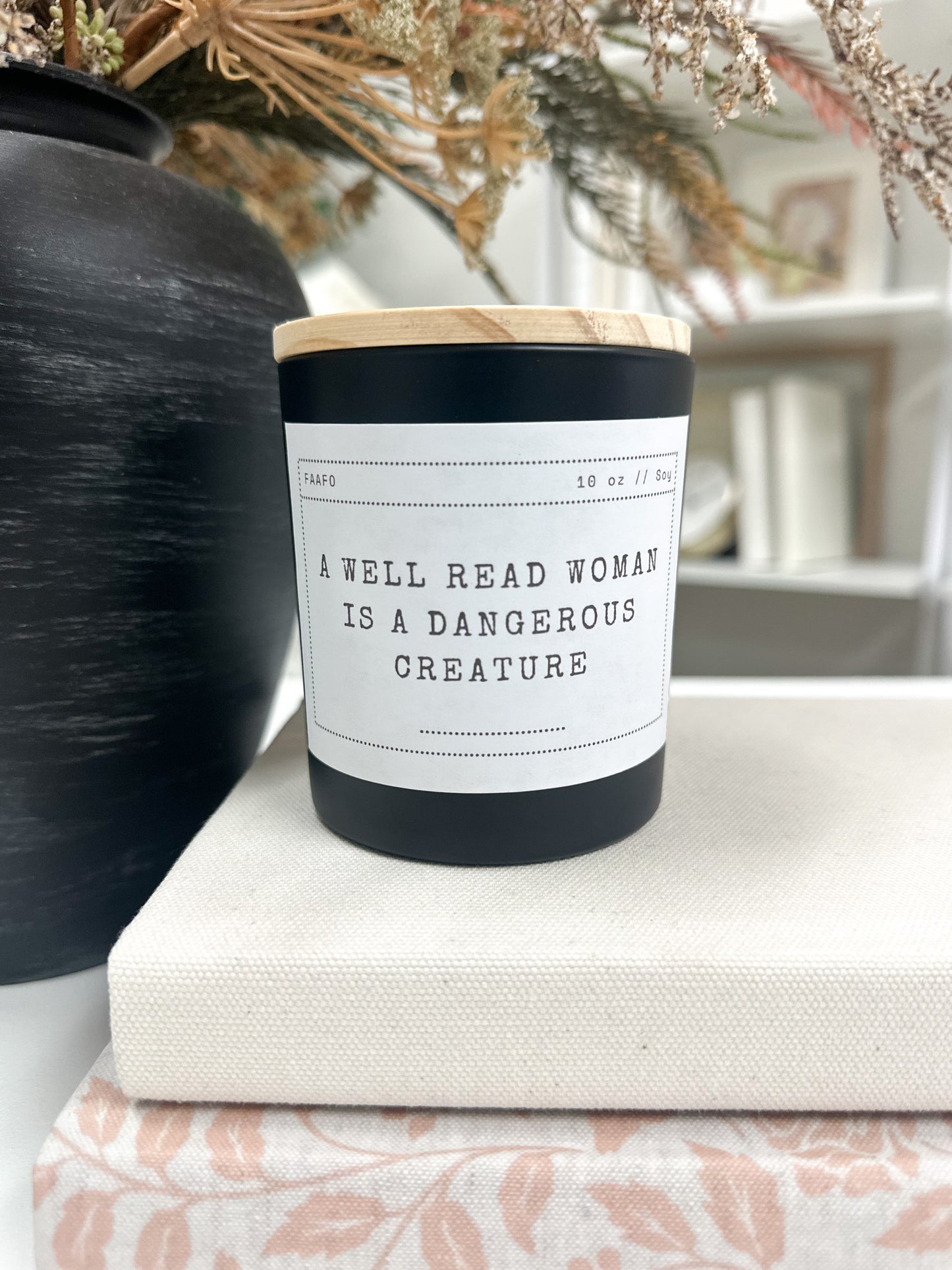 Funny Book Lover Candle