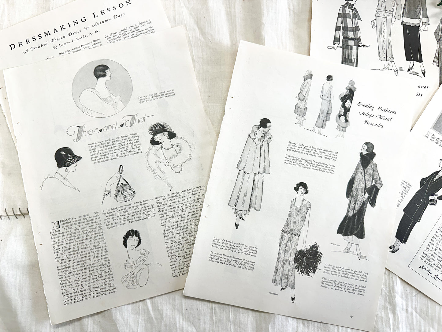 Vintage Fashion Page Set