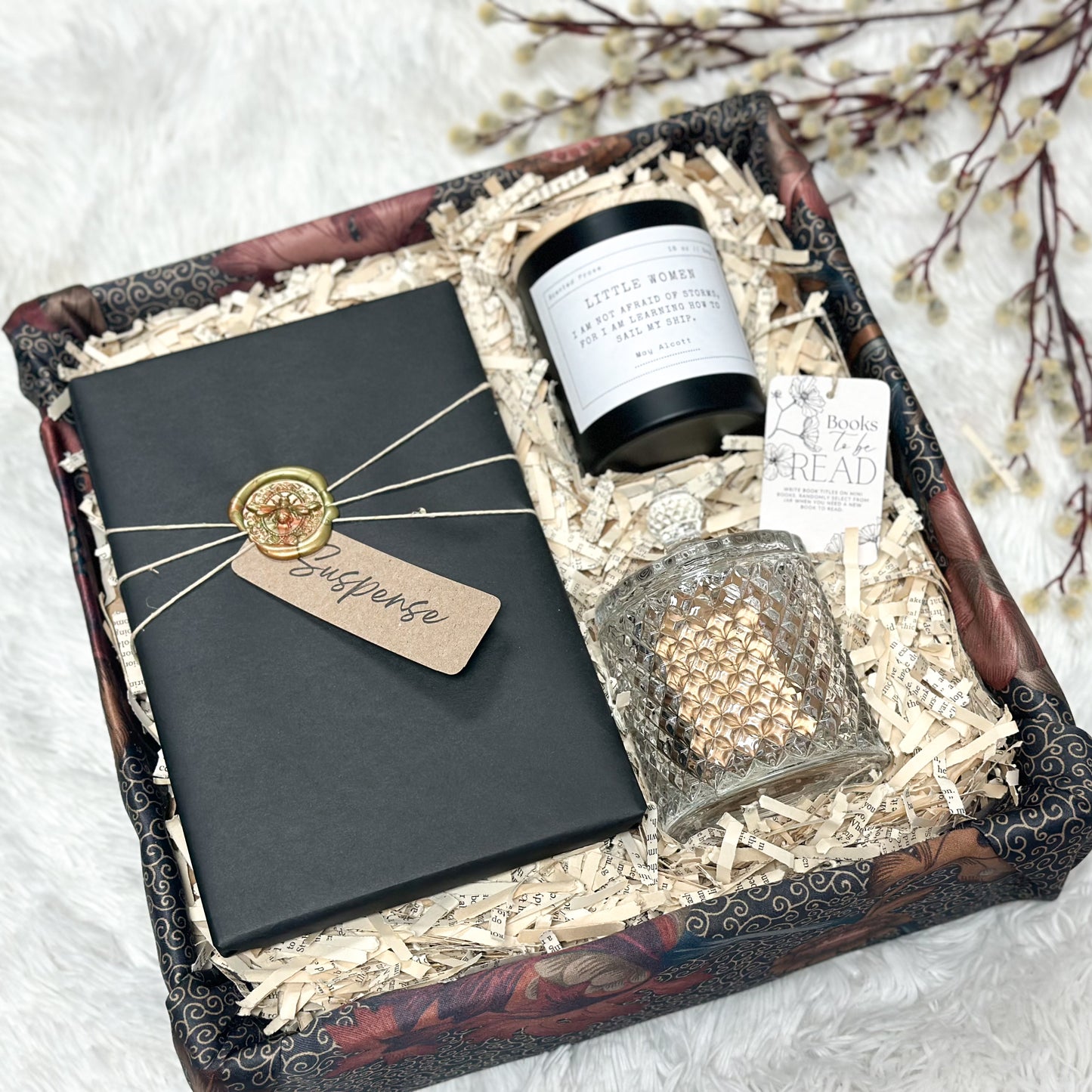 Gift Box- Book, To Be Read Jar, and Candle