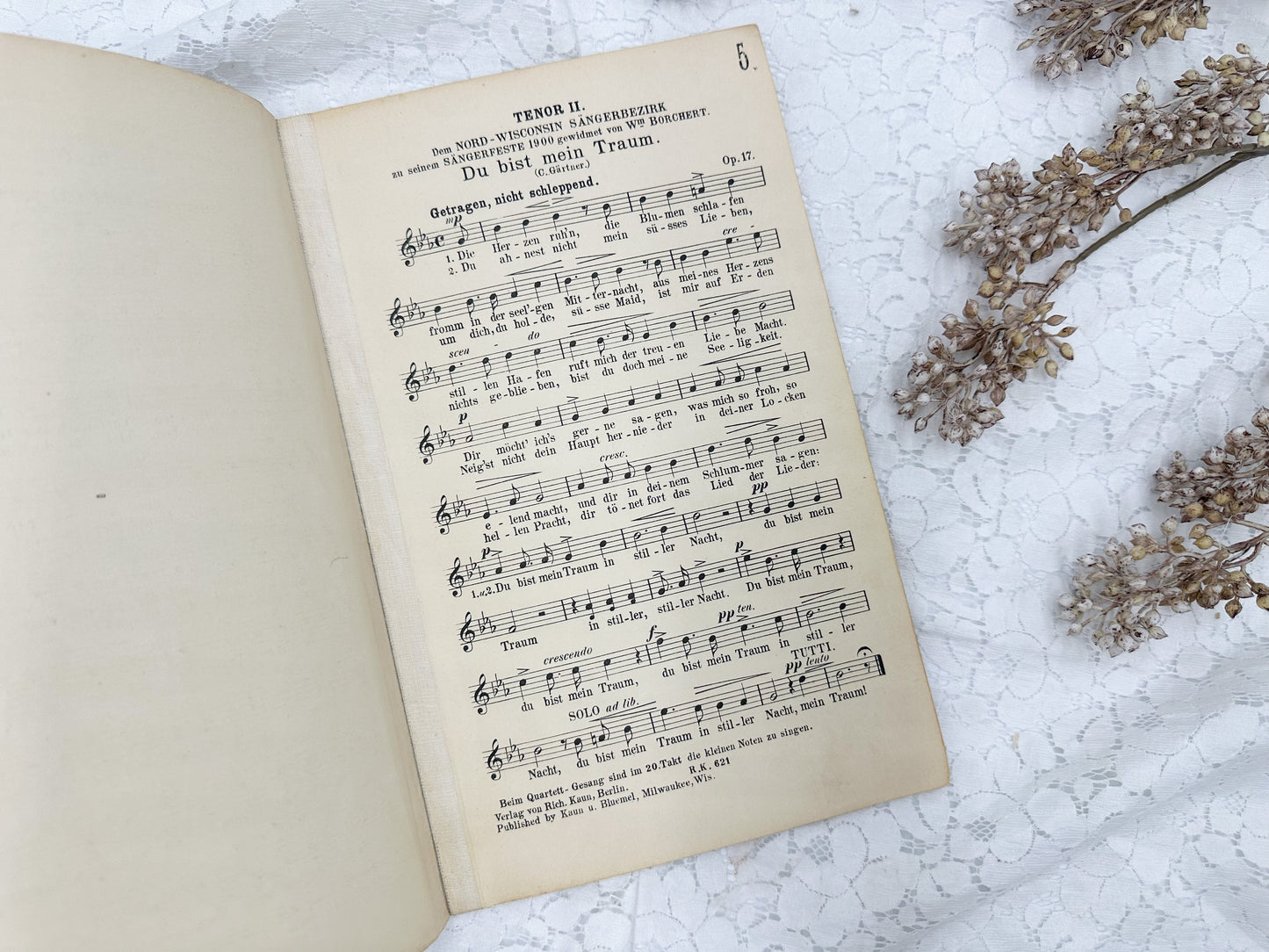 Vintage German Music Book