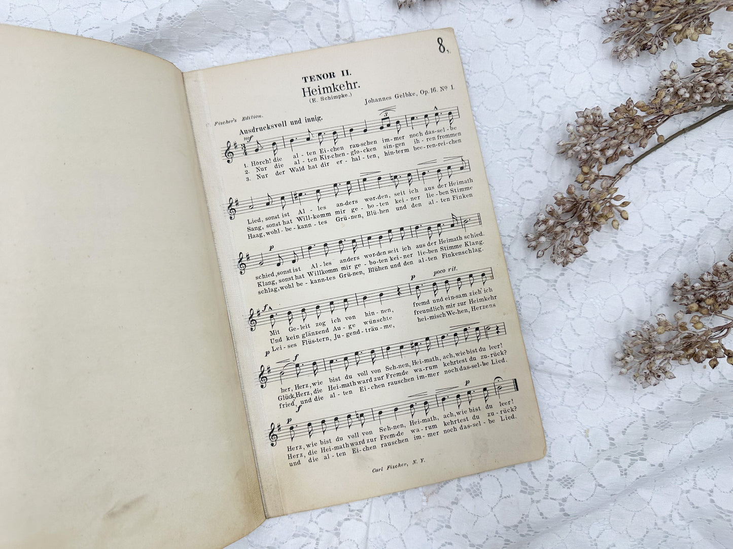 Vintage German Music Book