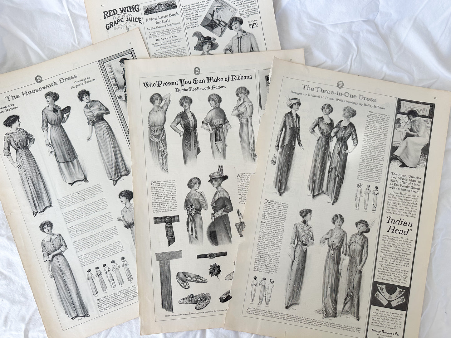 Vintage Fashion Page Set