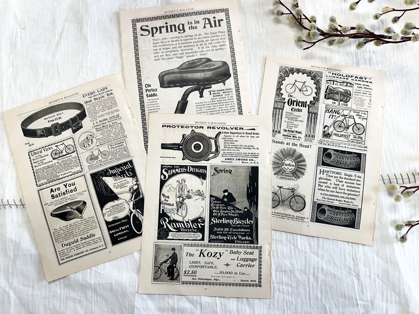 Vintage Bicycle Print Set