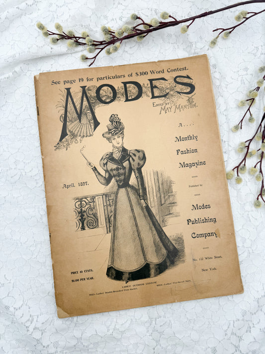 Vintage Modes Magazine with Fashion Plates