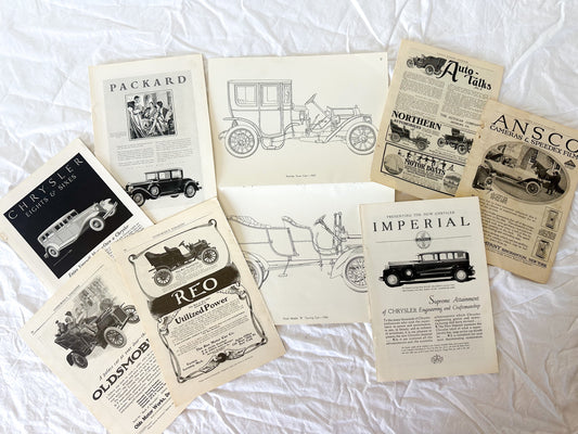 Vintage Auto Ads and Ephemera