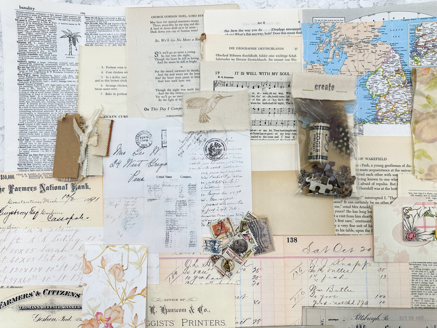 Ephemera Kit- Vintage Writing