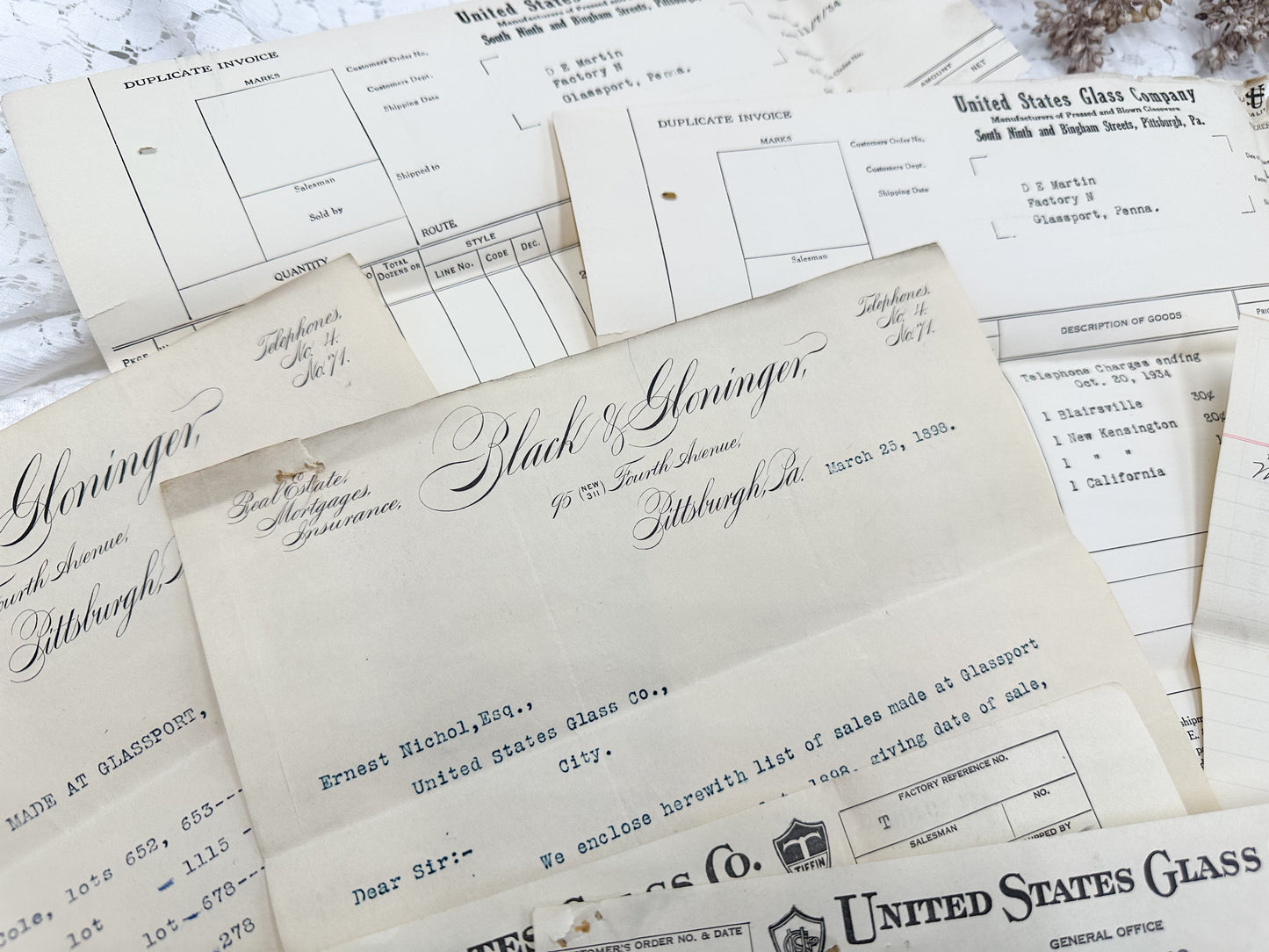 Vintage Papers and Forms