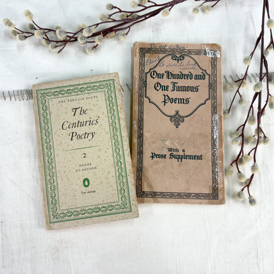 Vintage Poetry Book Set