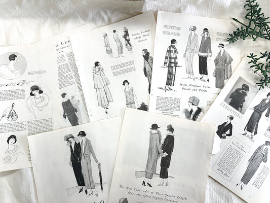 Vintage Fashion Page Set