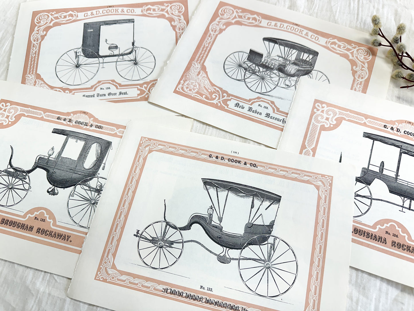 Vintage Carriage Print Set