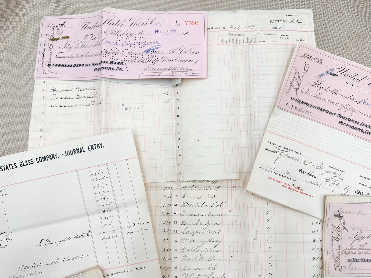 Vintage Ledgers and Papers