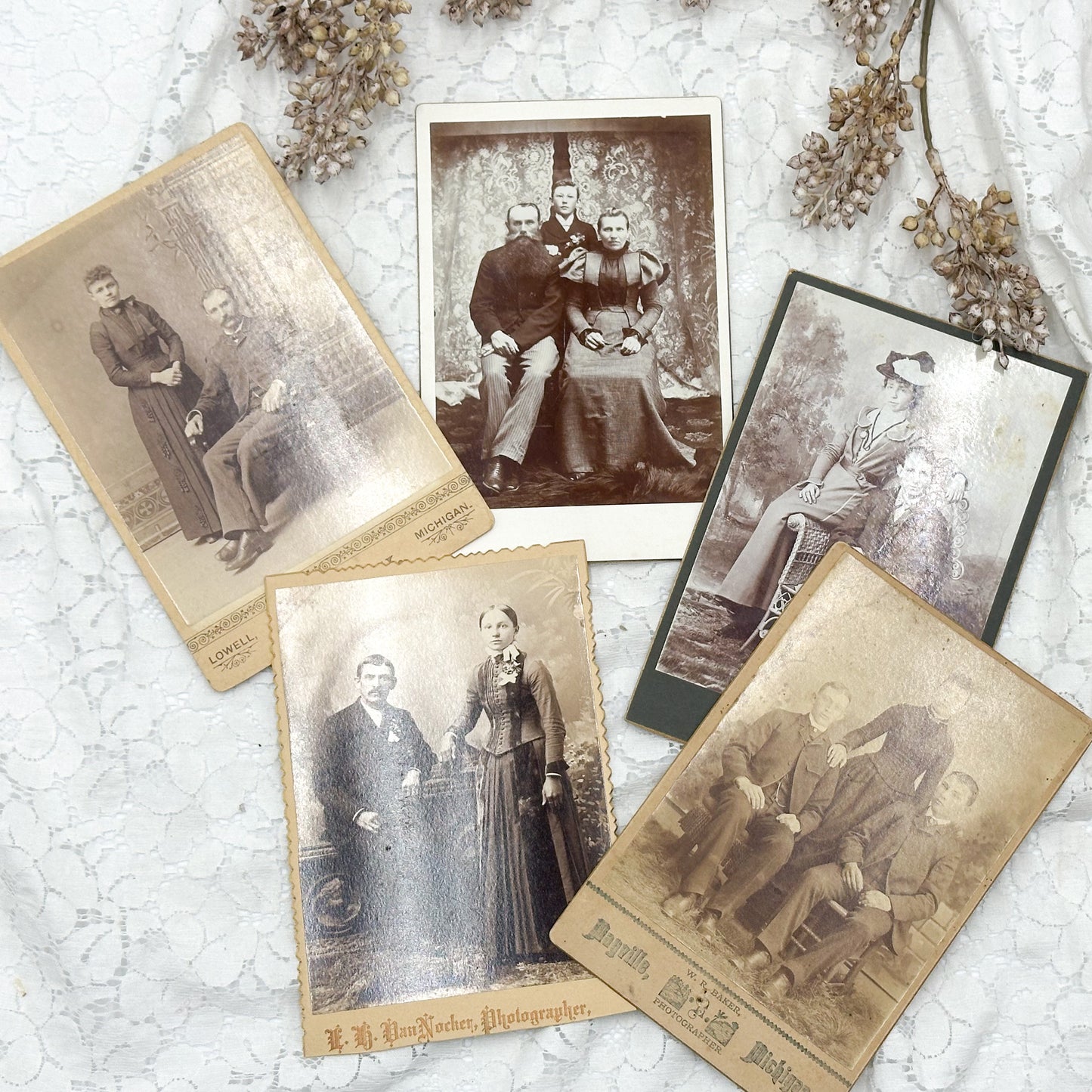 Cabinet Card Photograph Set