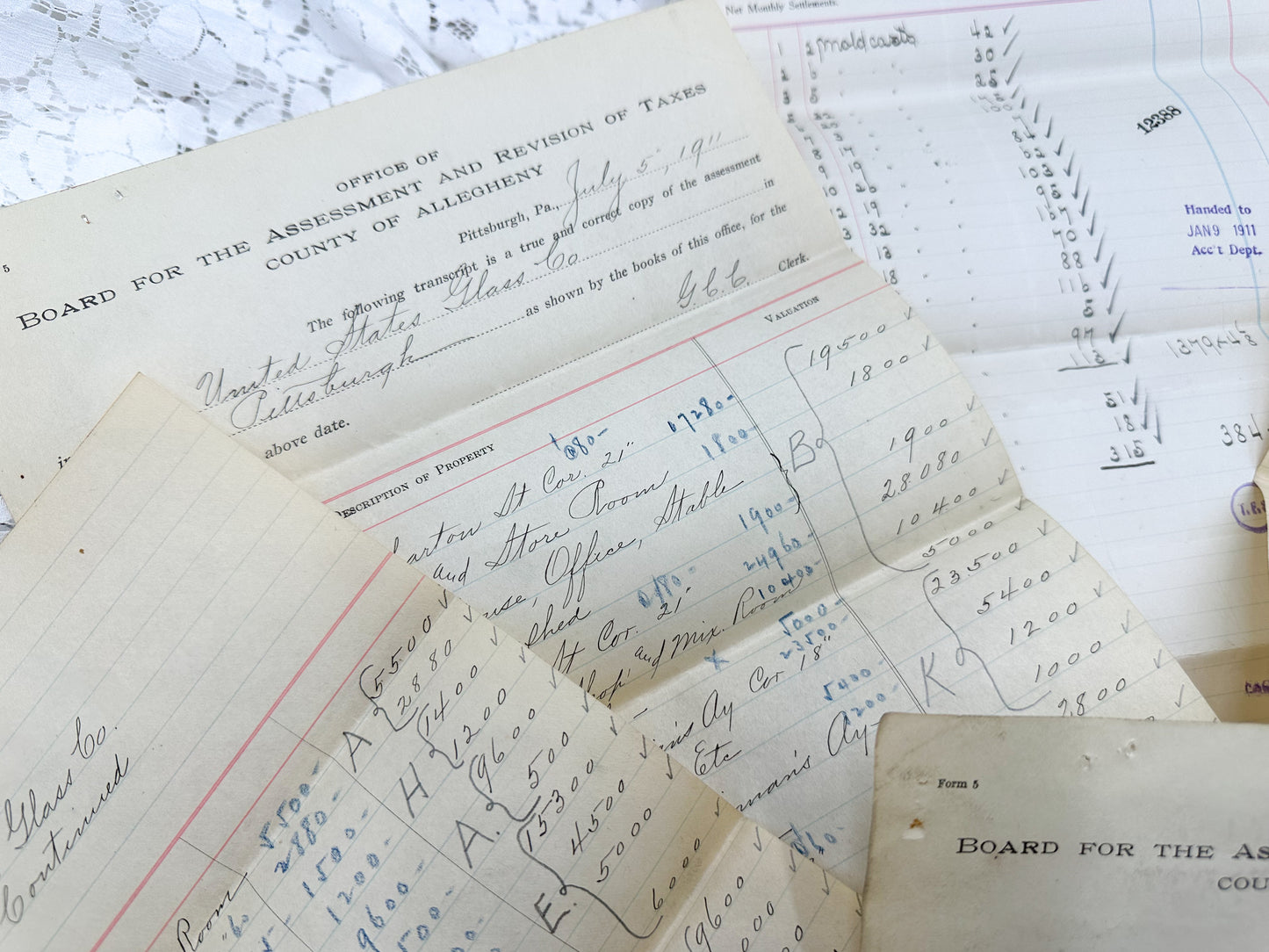 Vintage Invoice and Writing Set