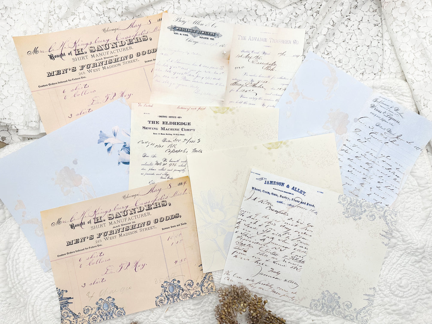 Blue Vintage- Paper Pack