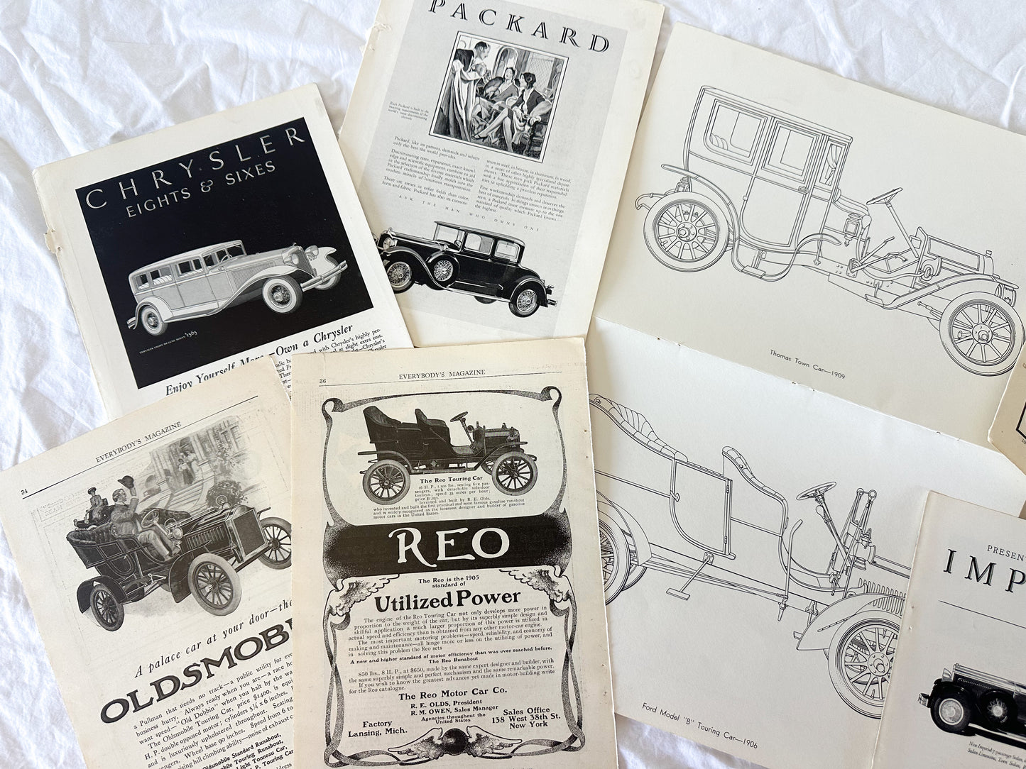 Vintage Auto Ads and Ephemera