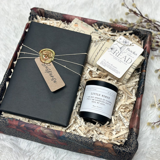 Gift Box- Book, Book Bag Tracker, and Candle