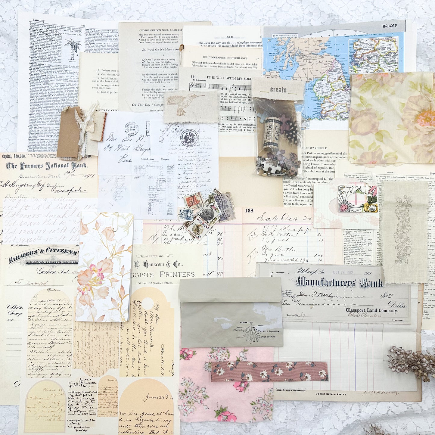 Ephemera Kit- Vintage Writing